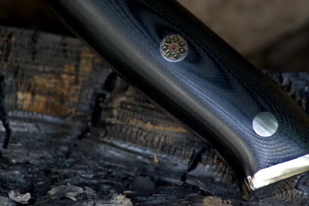 Damast - Küchenmesser | G10 Messergriff | Black Serie